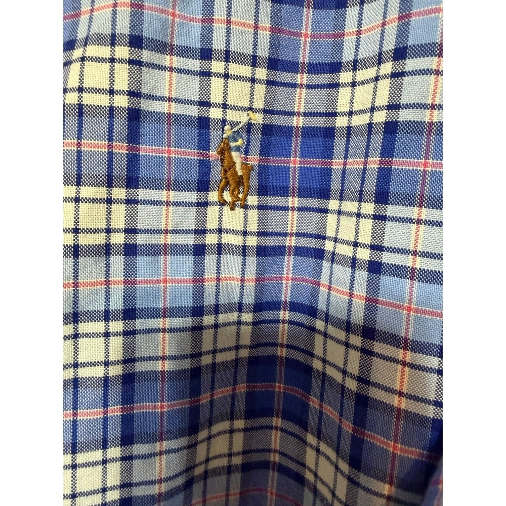Ralph Lauren Old Money Preppy Shirt Mens XXL Classic Fit Cotton Flesh Pony - Picture 2 of 8
